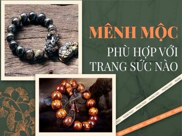 Trang sức phong thủy hợp người mệnh Mộc